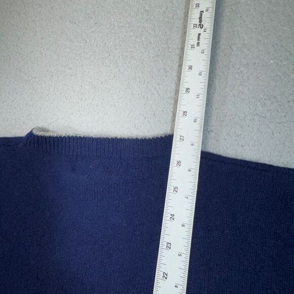 Vintage Abercrombie & Fitch Sweater Men Large Blue  Lambswool Country Crew 90s - Picture 10 of 13